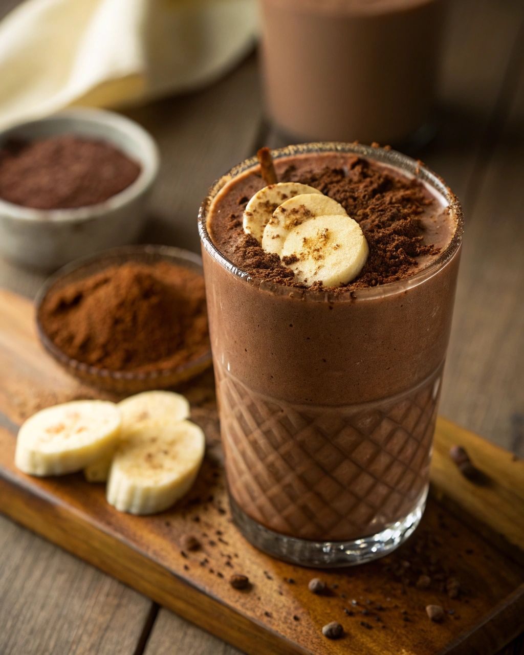 Chocolate banana smoothie